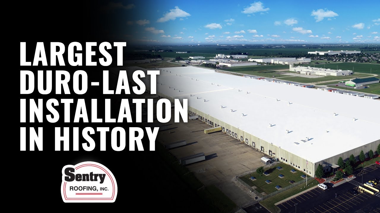 Video Thumbnail: Largest Duro Last Commercial Roof Installation Sentry Roofing