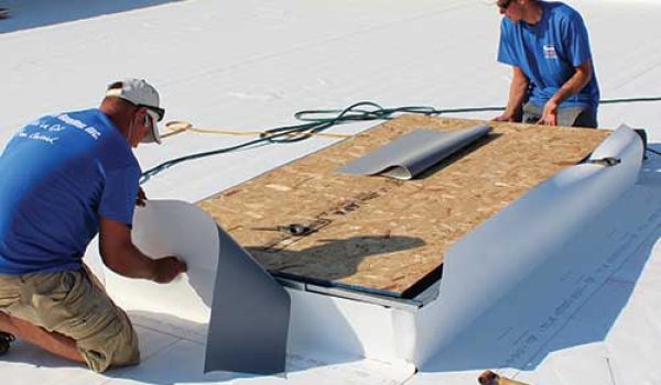 TPO Membrane Roofing System Installation